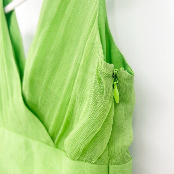 J. Crew Womens Sophia Sleeveless V-Neck Crepe 100% Silk Cocktail Party Dress 8P - Picture 4 of 8